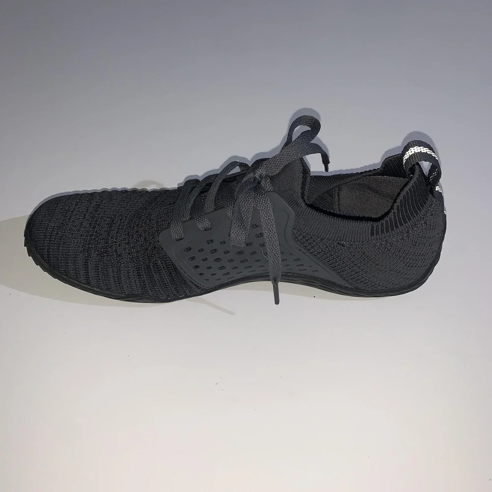 WHITIN Shoes Mens Size 43 Black Barefoot Minimalist Running Trainers Lightweight
